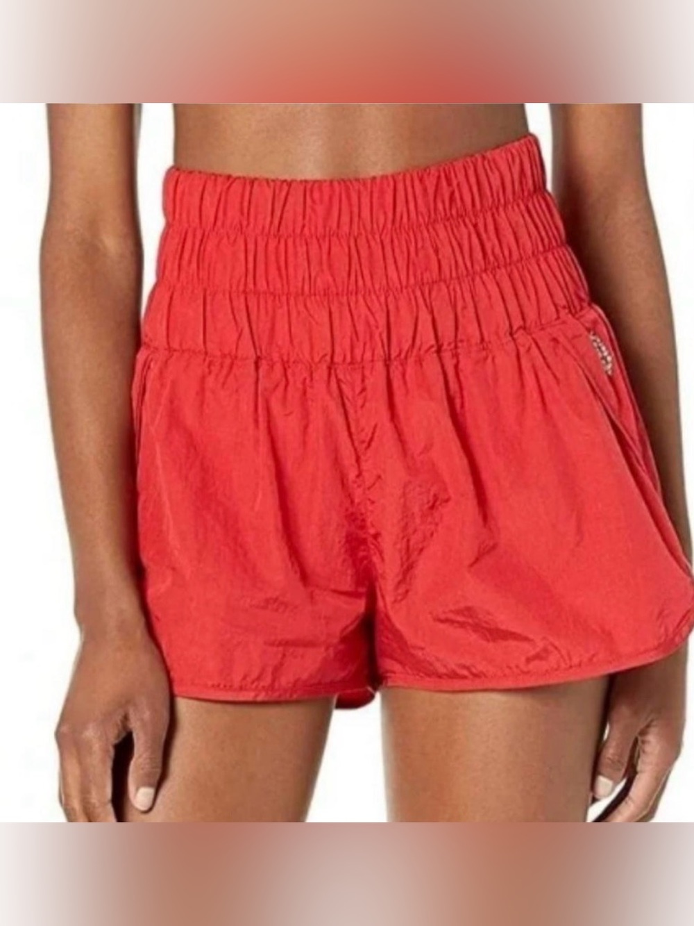 Free People FP Movement The Way Home Shorts Red